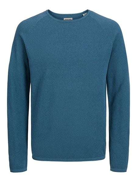 Jack & Jones Sweter w kolorze niebieskim rozmiar: XL. Niebieskie swetry nierozpinane Jack & Jones, xl, bez wzorów, z bawełny, bez kołnierzyka, bez ramiączek. Za 126.75 zł.