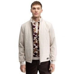 Męska dwustronna pikowana kurtka golfowa Siroko Approach Sand. Brązowe kurtki SIROKO, m, bez wzorów, bez kaptura. Za 467.00 zł.