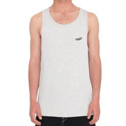 Koszulka sportowa męska Volcom Pistol Stone. Szare t-shirty sportowe Volcom, bez wzorów, z bawełny, bez ramiączek. W wyprzedaży za 96.00 zł.