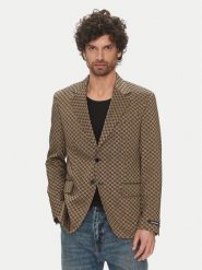 KARL LAGERFELD Marynarka 155106 552115 Brązowy Slim Fit. Brązowe garnitury KARL LAGERFELD, m, bez wzorów. Za 1,589.00 zł.