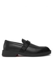 HUGO Półbuty Iker 50536228 Czarny. Czarne eleganckie półbuty Hugo, bez wzorów, ze skóry, bez obcasa, bez zapięcia. Za 619.99 zł.