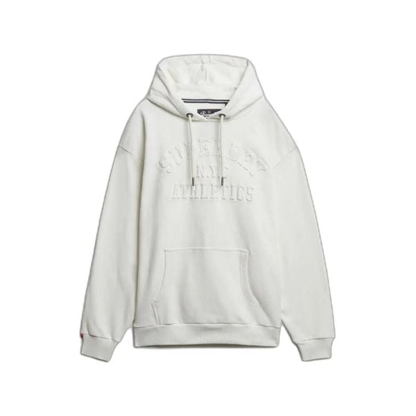 Bluza z kapturem Superdry Athletic Emboss. Białe bluzy z kapturem Superdry, xl, bez wzorów, z kapturem. Za 415.65 zł.