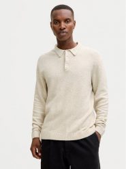 Jack & Jones Sweter Maverick 12286144 Beżowy Regular Fit. Brązowe swetry rozpinane Jack & Jones, m, bez wzorów, z bawełny, bez kołnierzyka, bez ramiączek. Za 219.99 zł.