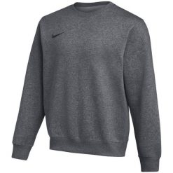 NIKE Park 26 Fleece Crew - męska bluza z miękkiego polaru, regular fit. Szare bluzy z polaru Nike, m, bez wzorów, z bawełny, bez kaptura. Za 167.99 zł.