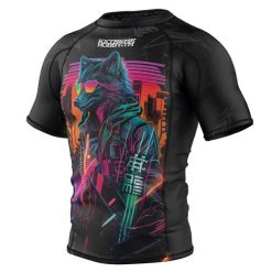 Koszulka Męska na siłownię rashguard MMA EXTREME HOBBY CYBER ANIMALS. Czarne bielizna termoaktywna EXTREME HOBBY, m, bez wzorów, z bawełny, bez ramiączek, na fitness i siłownię. Za 199.00 zł.