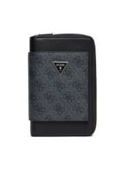 Guess Portfel SMMILO P5401 Czarny. Czarne portfele Guess, z aplikacjami, ze skóry. Za 209.99 zł.