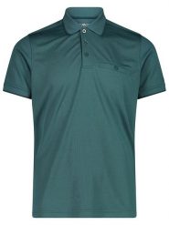 Cmp Funkcyjna koszulka polo w kolorze turkusowym rozmiar: 48. Niebieskie koszulki polo CMP, bez wzorów, z materiału, bez kołnierzyka, bez ramiączek, outdoorowe. Za 70.90 zł.