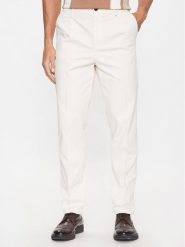 Guess Spodnie materiałowe M3YB28 WFIN3 Biały Slim Fit. Białe spodnie materiałowe Guess, m, z aplikacjami, z bawełny. Za 339.99 zł.