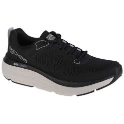 Buty do biegania męskie, Skechers Max Cushioning Delta. Czarne buty do biegania Skechers, bez wzorów, bez zapięcia, do biegania, skechers sport. Za 419.99 zł.