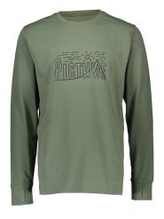 PICTURE Koszulka funkcyjna "Nangha" w kolorze zielonym rozmiar: S. Zielone t-shirty sportowe Picture, bez wzorów, z materiału, bez ramiączek, outdoorowe. Za 96.83 zł.