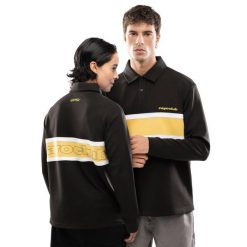 Męska koszulka polo z długim rękawem Rayo Club Lifestyle Siroko RC Dribble Bl. Czarne bluzki z długim rękawem SIROKO, m, bez wzorów, bez kołnierzyka, bez ramiączek. Za 210.00 zł.