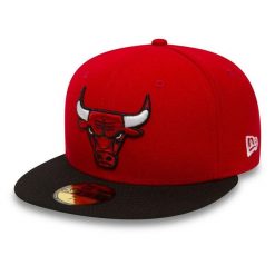 Czapka z daszkiem New Era 59FIFTY NBA Chicago Bulls Fullcap 10861624. Czerwone czapki z daszkiem New Era, bez wzorów. Za 147.00 zł.