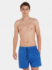 Calvin Klein Swimwear Szorty kąpielowe KM0KM00810 Niebieski Regular Fit. Niebieskie kąpielówki Calvin Klein Swimwear, l, bez wzorów, z syntetyku. Za 159.99 zł.