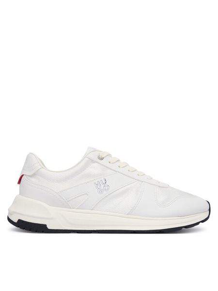 HUGO Sneakersy GO3 50573770 Biały. Białe buty sportowe casual Hugo, bez wzorów, z materiału, bez zapięcia. Za 679.99 zł.