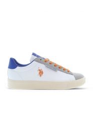 U.S. Polo Assn. Sneakersy w kolorze białym ze wzorem rozmiar: 41. Białe buty sportowe casual U.S. Polo Assn., bez wzorów, z okrągłym noskiem, bez zapięcia. Za 250.35 zł.