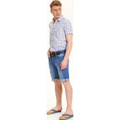 KOSZULA KRÓTKI RĘKAW MĘSKA SLIM FIT. Koszule marki TOP SECRET. W wyprzedaży za 49.99 zł.