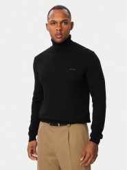 Guess Golf M6BR14 Z1362 Czarny Regular Fit. Czarne golfy Guess, m, z aplikacjami, z syntetyku, bez kołnierzyka, bez ramiączek. Za 394.99 zł.