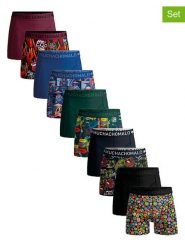 Muchachomalo Bokserki (10 par) w różnych kolorach rozmiar: 5XL. Czarne bokserki MUCHACHOMALO, xl, bez wzorów. Za 304.99 zł.