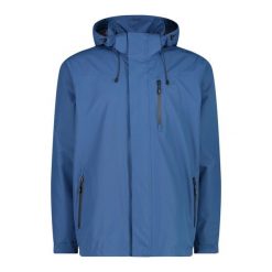 Kurtka trekkingowa z zamkiem błyskawicznym z wentylacją CMP. Niebieskie kurtki CMP, s, bez wzorów, z materiału, z kapturem. Za 338.90 zł.