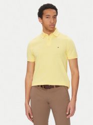 Tommy Hilfiger Polo 1985 MW0MW17770 Żółty Regular Fit. Żółte koszulki polo Tommy Hilfiger, m, bez wzorów, z bawełny, bez kołnierzyka, bez ramiączek. Za 169.99 zł.