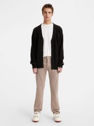 Levi's Spodnie - Regular fit - w kolorze beżowym rozmiar: W38/L34. Brązowe spodnie materiałowe Levi's®, na co dzień, l, bez wzorów, z materiału, klasyczne. Za 213.18 zł.