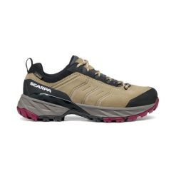 Buty trekkingowe dla dorosłych SCARPA Rush Trail GTX. Brązowe buty turystyczne Scarpa, bez wzorów, bez zapięcia, trekkingowe. W wyprzedaży za 725.85 zł.