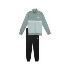 Męski dres Poly Colourblock PUMA Green Moon. Zielone komplety dresowe Puma, m, bez wzorów, z dresówki, bez ramiączek. Za 290.00 zł.