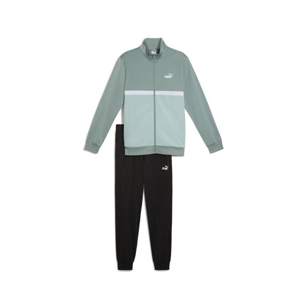 Męski dres Poly Colourblock PUMA Green Moon. Zielone komplety dresowe Puma, m, bez wzorów, z dresówki, bez ramiączek. Za 290.00 zł.