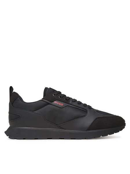 HUGO Sneakersy Icelin 50536568 Czarny. Czarne buty sportowe casual Hugo, bez wzorów, z materiału, bez zapięcia. Za 489.99 zł.