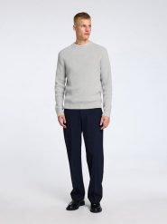 SELECTED HOMME Sweter "Theo" w kolorze jasnoszarym rozmiar: XXL. Szare swetry nierozpinane Selected Homme, xxl, bez wzorów, z bawełny, bez kołnierzyka, bez ramiączek. Za 92.42 zł.