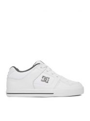 DC Shoes Sneakersy EO-PURE 300660-HBW Biały. Białe buty sportowe casual DC Shoes, bez wzorów, ze skóry, bez zapięcia. Za 299.99 zł.