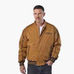 Kurtka męska Pitbull Radford Baseball. Żółte kurtki PITBULL, m, bez wzorów, z bawełny, bez kaptura. Za 309.99 zł.