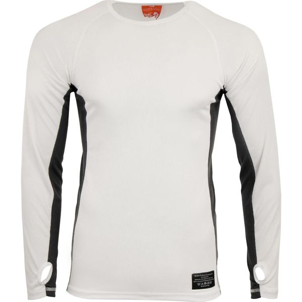 Funkcjonalna koszulka męska z długim rękawem Nordblanc, biała, 2xl. Białe bielizna termoaktywna ZIROOX, m, bez wzorów, bez ramiączek. Za 222.99 zł.