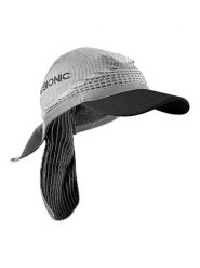 X-Bionic Czapka w kolorze szarym do biegania rozmiar: 54-58 cm. Szare czapki z daszkiem X BIONIC, bez wzorów, z materiału. Za 223.99 zł.