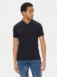 Geox Polo M5510W T3236 F1624 Granatowy Regular Fit. Niebieskie koszulki polo Geox, m, bez wzorów, z bawełny, bez kołnierzyka, bez ramiączek. Za 179.99 zł.