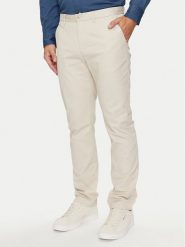 Tommy Hilfiger Chinosy Denton MW0MW25964 Beżowy Straight Fit. Brązowe eleganckie spodnie Tommy Hilfiger, m, z bawełny. Za 329.99 zł.