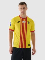 4F Koszulka klubowa domowa z sezonu 2024/25 męska 4F x Korona Kielce - multikolor XL. Fioletowe t-shirty 4F, m, bez wzorów, z dzianiny, bez kołnierzyka, bez ramiączek. Za 249.99 zł.