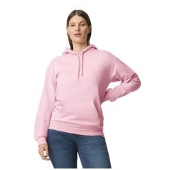 Bluza Z Kapturem Dla Dorosłych Unisex Softstyle Fleece Midweight. Czerwone bluzy GILDAN, m, bez wzorów, z kapturem. Za 97.99 zł.