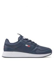 Tommy Jeans Sneakersy Flexi Runner Ess EM0EM01080 Granatowy. Niebieskie buty sportowe casual Tommy Jeans, bez wzorów, z jeansu, bez zapięcia. Za 359.99 zł.