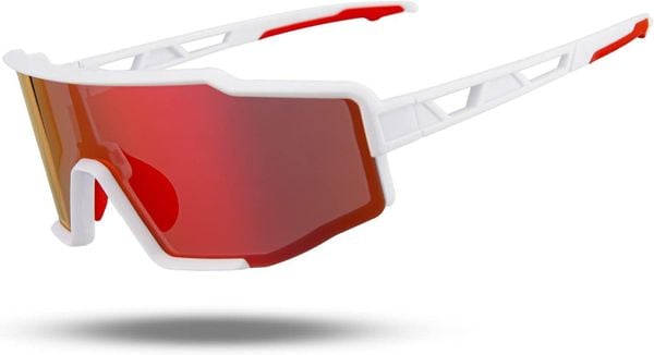 Polaryzowane okulary przeciwsłoneczne ROCKBROS soczewki TAC UV400. Białe okulary przeciwsłoneczne ROCKBROS. Za 131.60 zł.