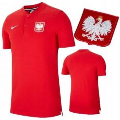 Koszulka Polski Nike Polo Slam Koszulka Kibica. Czerwone koszulki polo Nike, m, bez wzorów, bez kołnierzyka, bez ramiączek. Za 166.50 zł.