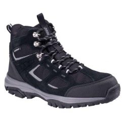 Męskie Buty Turystyczne Didiora Leather Mid Cut. Czarne buty turystyczne Hi-tec, bez wzorów, z materiału, bez zapięcia, trekkingowe. Za 422.45 zł.
