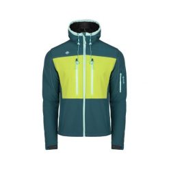 Kurtka termiczna KONKA Soft Shell z membraną AWPS: wodoodporna i wiatroszczelna. Niebieskie kurtki Izas, m, bez wzorów, z futra, bez kaptura. Za 486.91 zł.