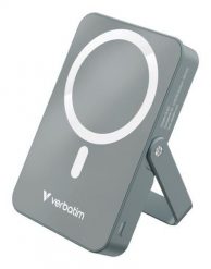 Verbatim Charge 'n' Go Magnetic Wireless Litowo-polimerowy (LiPo) 10000 mAh Bezprzewodowe ładowanie Szary. Szare powerbanki Verbatim. Za 238.99 zł.