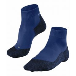 Skarpetki Falke RU4 Light Short. Niebieskie skarpety Falke, bez wzorów, z elastanu. Za 133.50 zł.