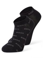 BOSS Skarpety w 2-paku Mężczyźni Bawełna czarny, 43-46. Czarne skarpety Boss, bez wzorów, z bawełny. Za 59.95 zł.