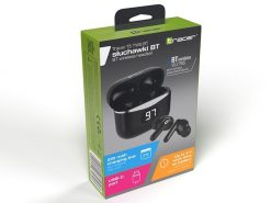 Tracer T5 TWS bluetooth 5.2 czarne. Czarne słuchawki bezprzewodowe TRACER. Za 89.00 zł.