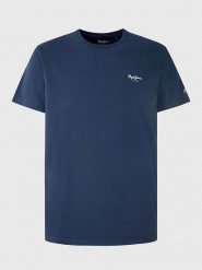 Pepe Jeans Koszulka w kolorze granatowym rozmiar: L. Niebieskie bezrękawniki Pepe Jeans, l, bez wzorów, z jeansu, bez kołnierzyka, bez ramiączek. Za 88.45 zł.