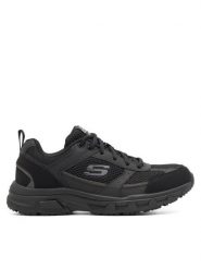 Skechers Sneakersy 51898 BBK Czarny. Czarne buty sportowe casual Skechers, bez wzorów, ze skóry, bez zapięcia. Za 299.99 zł.