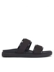 Calvin Klein Klapki Double Strap Mix HM0HM01024 Czarny. Czarne klapki CALVIN KLEIN, z materiału. Za 389.99 zł.